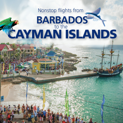 Fly nonstop from Barbados to Cayman