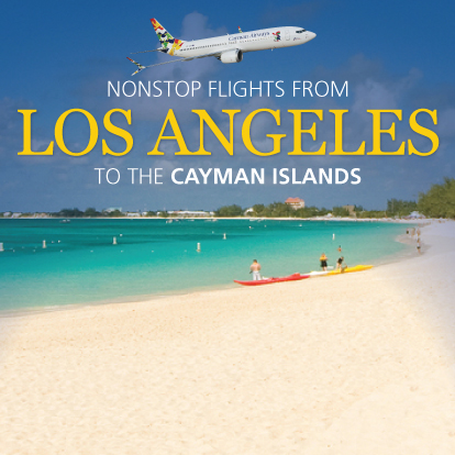 Less than 6 hrs to Cayman from Los Angeles