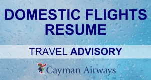Cayman Airways adds recovery and evacuation domestic flights for the Sister Islands