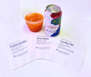 Cayman Airways promotes Caymanian linguistic heritage with new inflight napkins