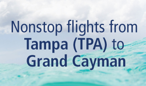 Welcome aboard the only nonstop service from Tampa to Grand Cayman!